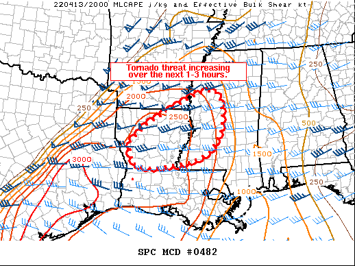 Mesoscale Discussion 482