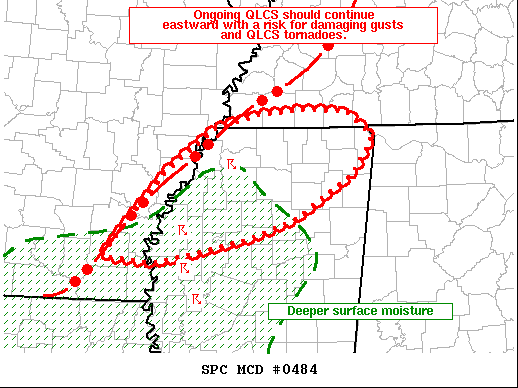 Mesoscale Discussion 484