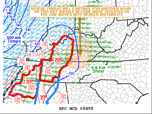 Mesoscale Discussion 490