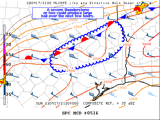 Mesoscale Discussion 516