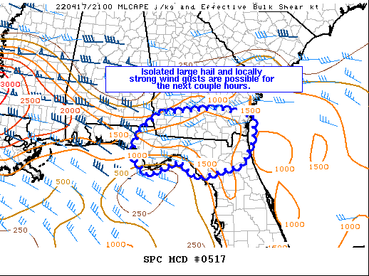 Mesoscale Discussion 517
