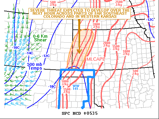 Mesoscale Discussion 535