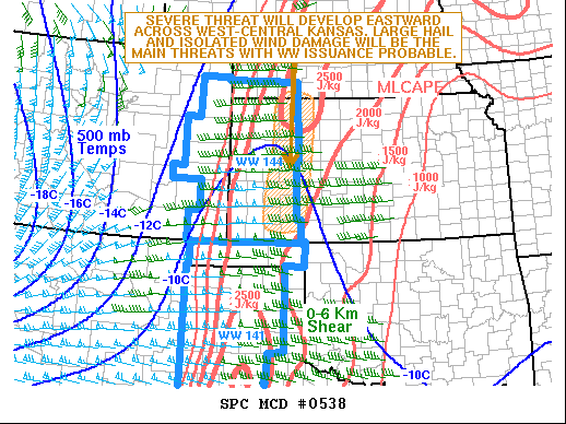 Mesoscale Discussion 538