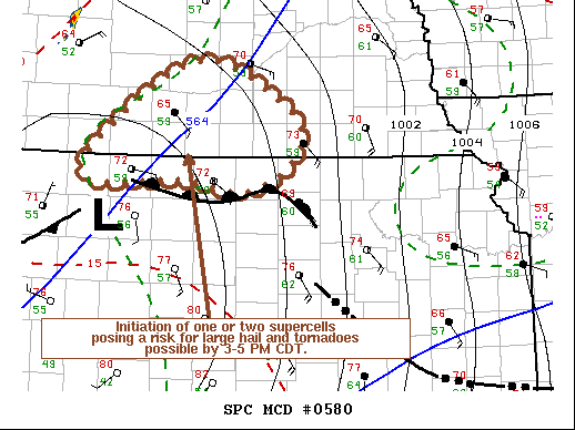 Mesoscale Discussion 580