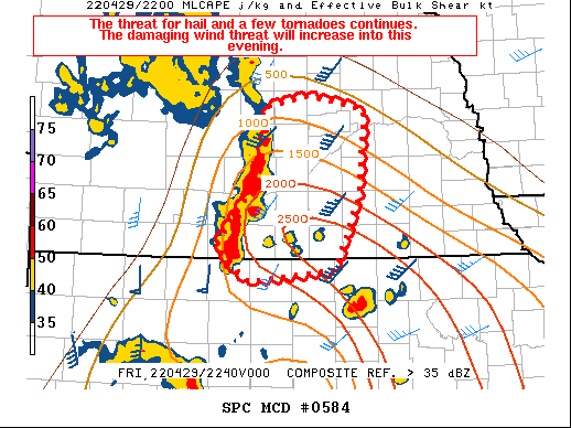 Mesoscale Discussion 584