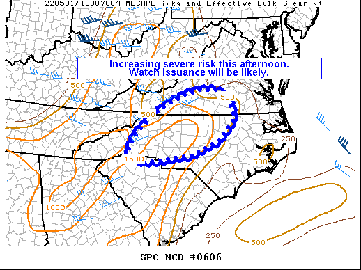 Mesoscale Discussion 606
