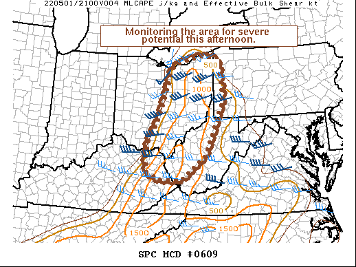 Mesoscale Discussion 609