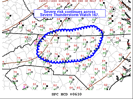 Mesoscale Discussion 610
