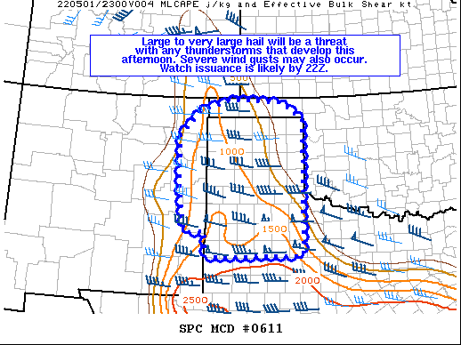 Mesoscale Discussion 611