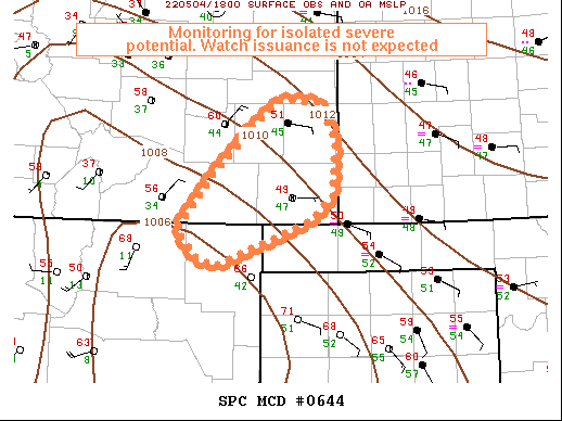 Mesoscale Discussion 644