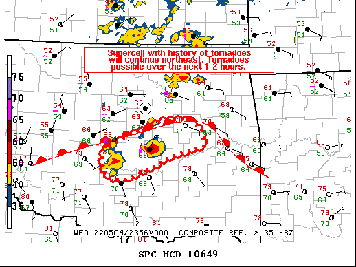 Mesoscale Discussion 649