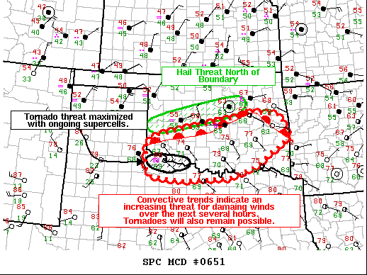 Mesoscale Discussion 651
