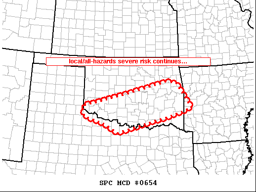 Mesoscale Discussion 654