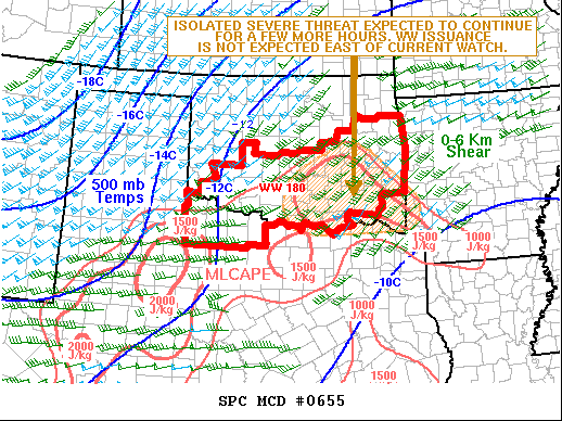 Mesoscale Discussion 655