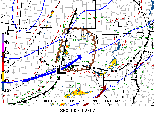 Mesoscale Discussion 657