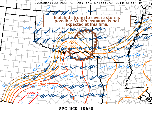 Mesoscale Discussion 660