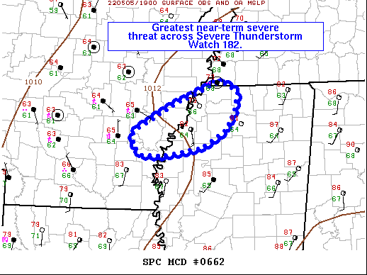 Mesoscale Discussion 662