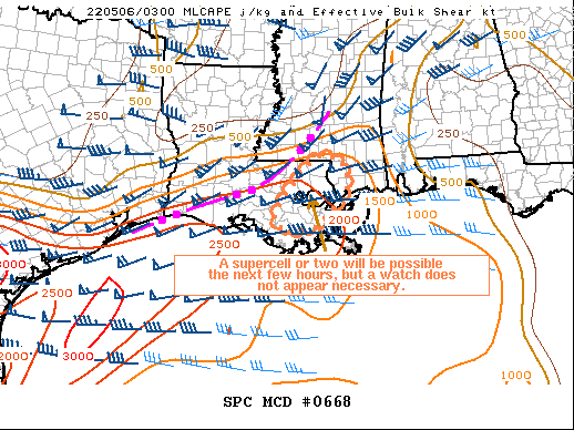 Mesoscale Discussion 668