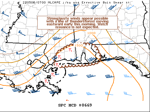 Mesoscale Discussion 669