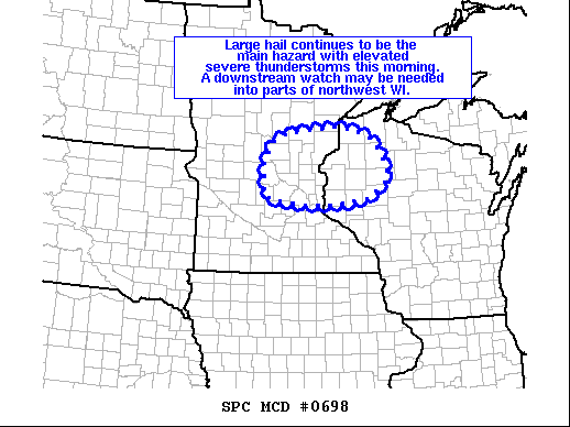Mesoscale Discussion 698