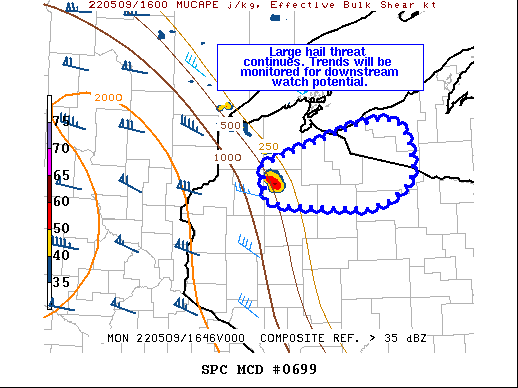 Mesoscale Discussion 699