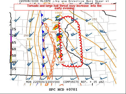 Mesoscale Discussion 701