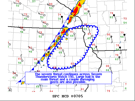 Mesoscale Discussion 705