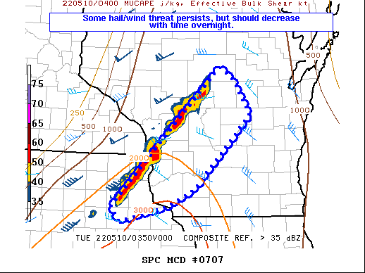 Mesoscale Discussion 707