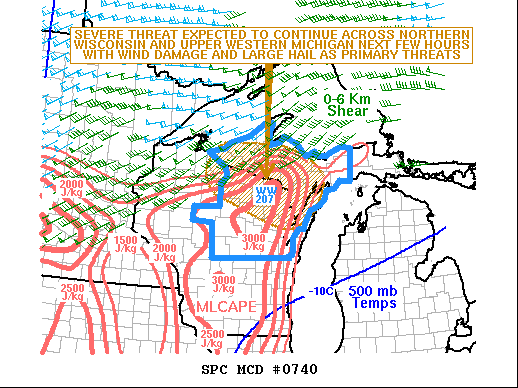 Mesoscale Discussion 740