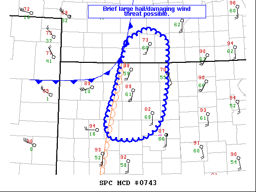 Mesoscale Discussion 743