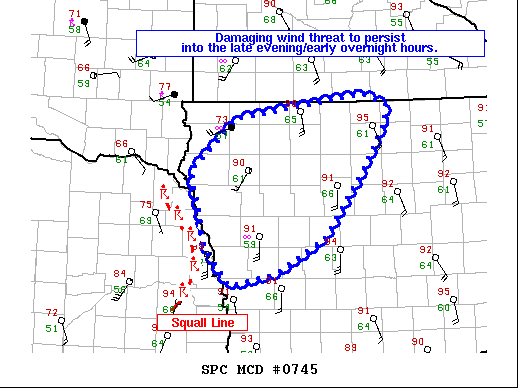 Mesoscale Discussion 745