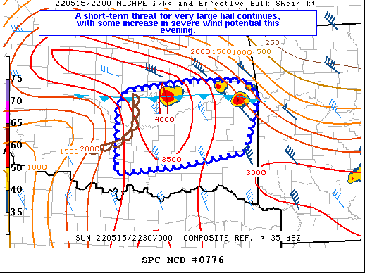 Mesoscale Discussion 776