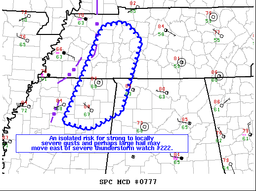Mesoscale Discussion 777