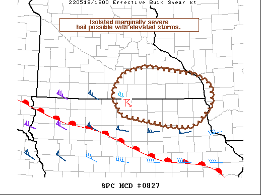 Mesoscale Discussion 827