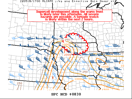 Mesoscale Discussion 830