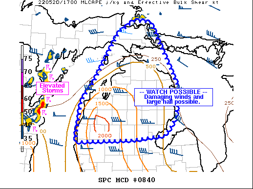 Mesoscale Discussion 840