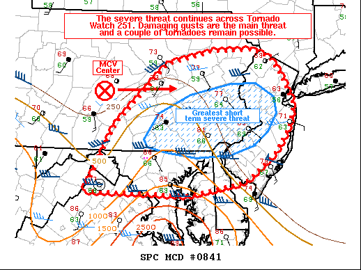 Mesoscale Discussion 841