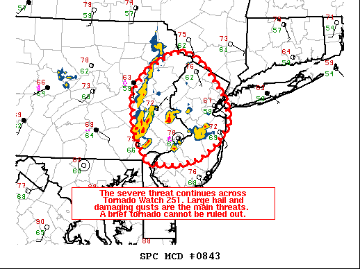 Mesoscale Discussion 843