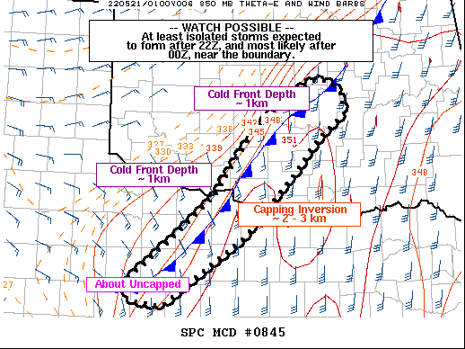 Mesoscale Discussion 845