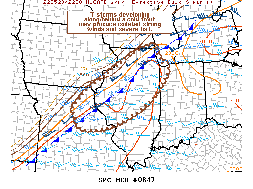 Mesoscale Discussion 847