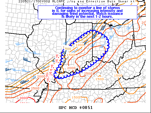 Mesoscale Discussion 851