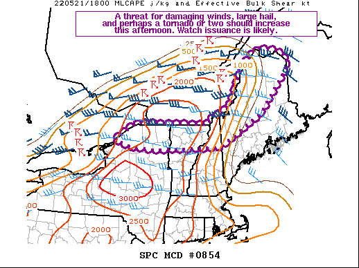 Mesoscale Discussion 854