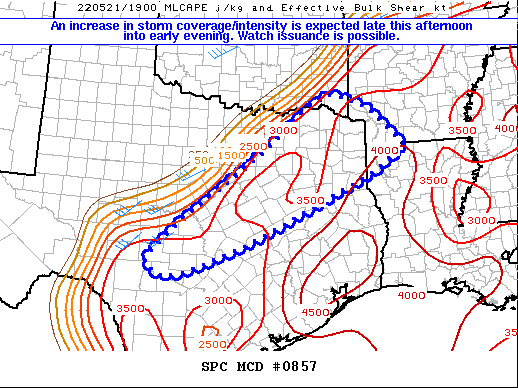 Mesoscale Discussion 857