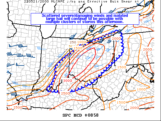 Mesoscale Discussion 858