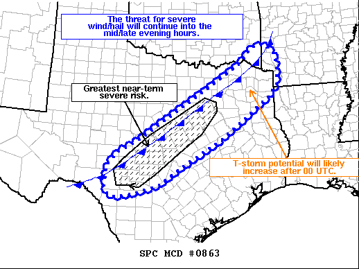 Mesoscale Discussion 863