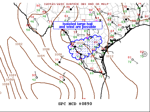 Mesoscale Discussion 890