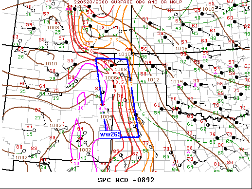 Mesoscale Discussion 892
