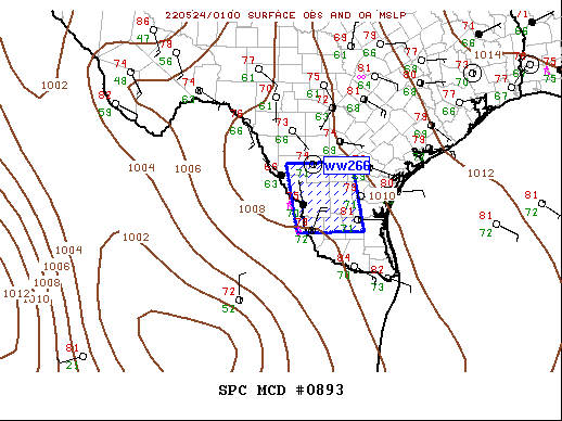 Mesoscale Discussion 893