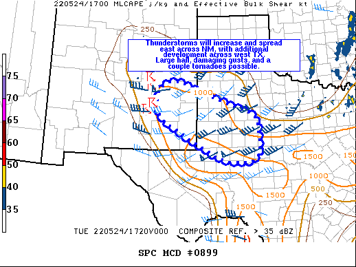 Mesoscale Discussion 899