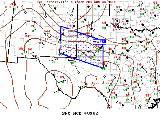 Mesoscale Discussion 902